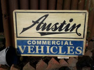 Austin Commercial Vehicles Sign Dropside Mancave K2 K3 Loadstar 10/4 7c J40