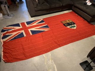 11 Foot Wwii Era Canadian Red Ensign Flag Pre Ww2 1921 - 1957