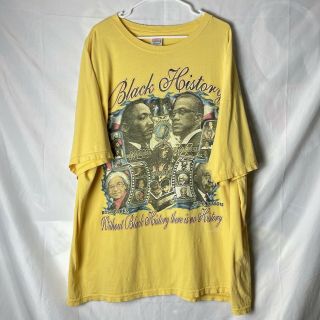 Black History Vtg T Shirt Size 3xl Martin Luther King Malcolm X Rosa Parks