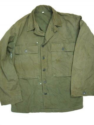Vintage 40s M43 Hbt Jacket/shirt Military Army Wwii Ww2 Od 36r 13 Star Buttons