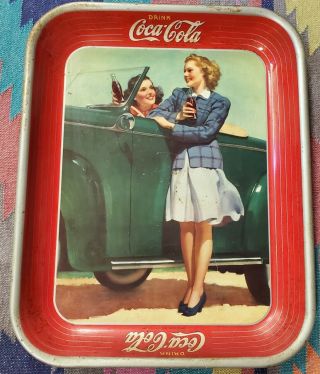 1942 Coca Cola Advertising Tray Coke