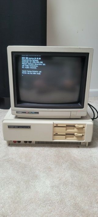Tandy 1000 Sx Desktop With Tandy Cm - 11 Monitor
