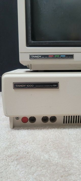 Tandy 1000 SX Desktop With Tandy CM - 11 Monitor 2