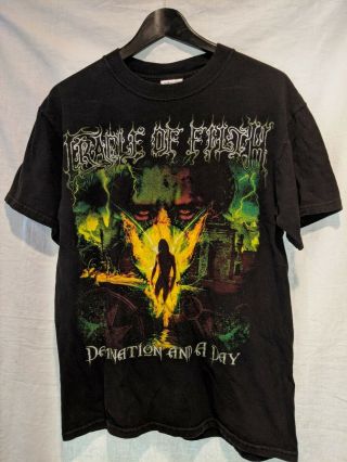 Vintage Cradle Of Filth Band Damnation And A Day Goth Metal Shirt Size Medium