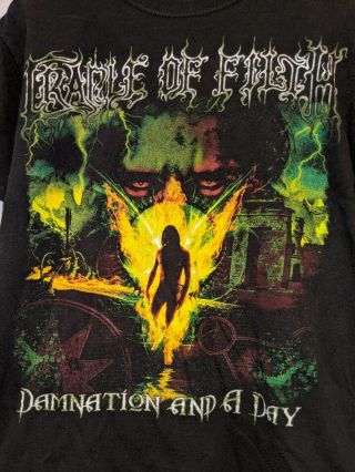 Vintage Cradle Of Filth Band Damnation And A Day Goth Metal Shirt Size Medium 2