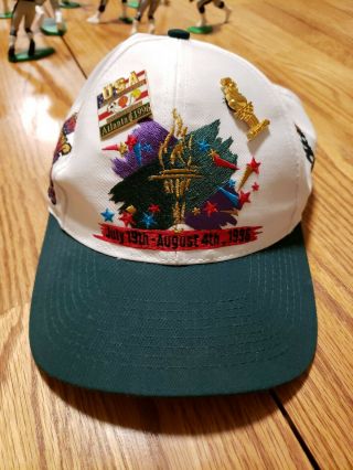 Vintage 1996 Olympics Summer Games Snapback Hat With 4 Pins The Game