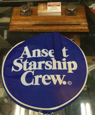 Vintage Ansett Starship Crew Expandable Zip Up Bag 2