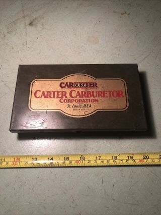 Vintage Carter Carbureter Tool Box & Kit