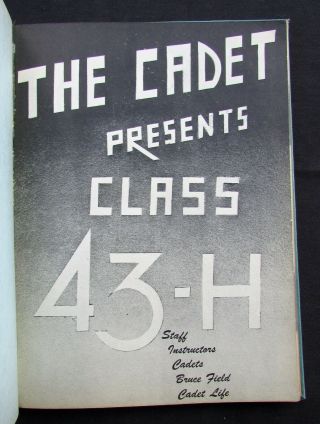 1943 The Cadet Yearbook Class 43 H Bruce Field - Ballinger,  TX 2