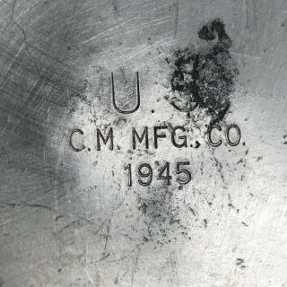 Vintage WW2 M - 1942 US MILITARY Single Burner Field Stove C.  M.  MFG.  1945 w/ Tool 2
