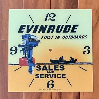 15 " Evinrude Square Glass Replacement Face For Pam Clock