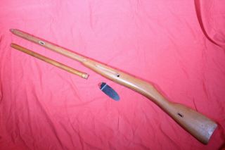 Wwii Russian Mosin Nagant 91/30 Rifle Wooden Stock With Hand Guard & Butt Plate.