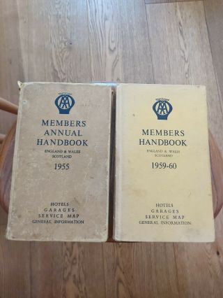 2 X Aa Members Handbook 1955 & 1959 - 60.