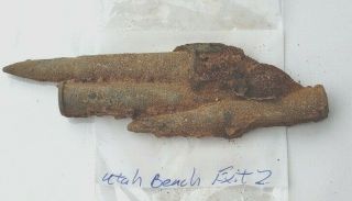 Ww2 German Relics Fused To Wooden Crate From Utah Beach Exit 2 D - Day
