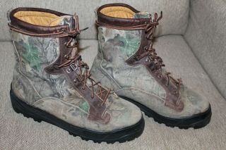 Vtg Danner 56000 600 Gm Gore Tex Camo Hunting Boots 10 D