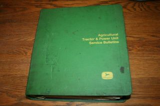 1968john Deere Tractor Service Bulletins Binder Full Of Information