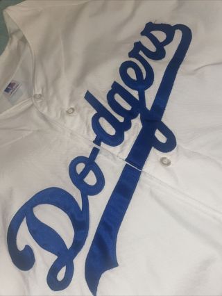 Adult Xl White LA Dodgers russell athletic jersey Vintage 1990s Los Angeles 3