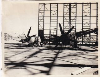 Wwii Aaf Photo Captured Bombed Japanese Bomber Aircraft Pto Pacific 91