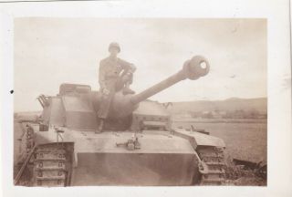 Snapshot Photo Gi On German Stug Iii Sturmgeschutz Assault Gun Tank 153