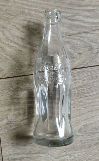 Ww2 German Coca - Cola Schutzmarke Glass Bottle 0.  20l 1937 Org.  Wehrmacht