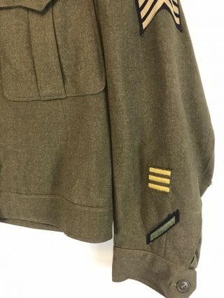 U.  S.  Army WW2 Ike jacket 77th Infantry Division Named 1944 Date 2