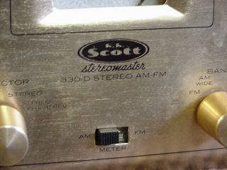 H H Scott model 330 D stereomaster AM FM stereo tuner HI Fi TUBE 2
