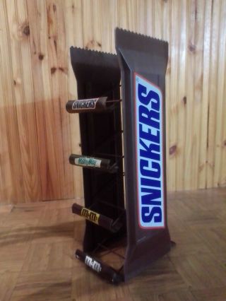 Very Cool Large Vintage Snickers Store Display Rack/shelf
