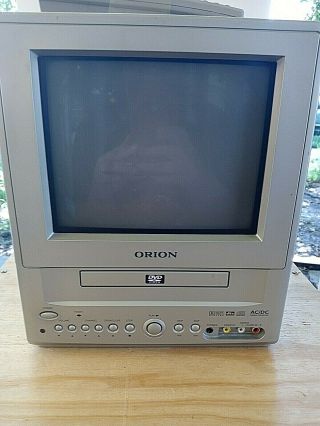 Orion 9” Tv/dvd Player Combo Tvdvd092 Vintage Gaming Tv Ready To Go With Remote