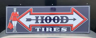 Hood Tires Metal Sign Garage Vintage Style Wall Decor Tools Gasoline Oil Bar