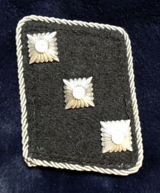 German World War Ii Waffen Elite Officers Rank Collar Tab – Tunic Removed