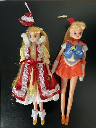 Vintage Sailor Moon Loose Doll Set Of 2 - Sailor Venus,  Usagi