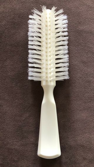 Vintage Ivory / White Fuller Brush Bristle Comb Half Round Hairbrush Near