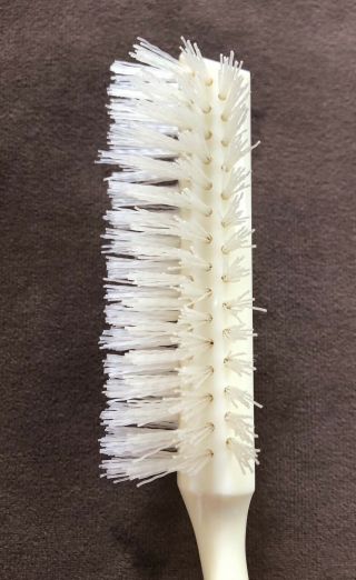 Vintage Ivory / White Fuller Brush Bristle Comb Half Round Hairbrush Near 3