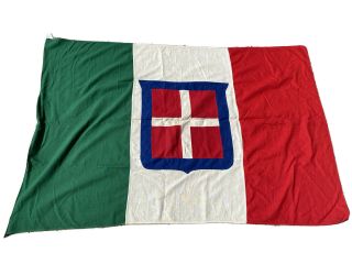 1940’s Wwii 36” X 60” Kingdom Of Italy Flag.