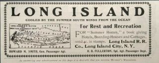 1902 Long Island Railroad York H.  B.  Fullerton Vintage Print Ad