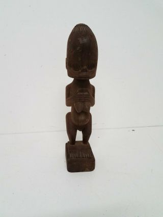 African Tribal Art Wood Carved Figure Statue 12 "