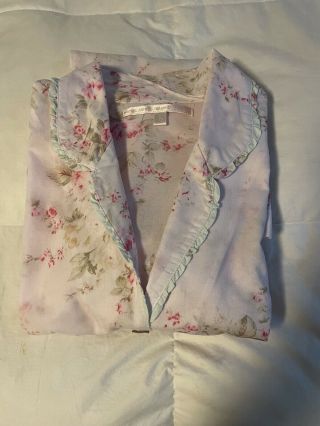 Vintage Rachel Ashwell Shabby Chic Couture Cotton Pajama Set Sz S Euc