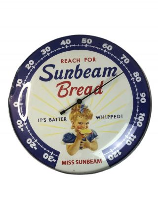Vintage Sunbeam Bread Thermometer 12 " Has A Small Dent On The Side