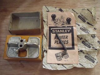 Vintage Stanley Router Plane No.  271 With 6mm Cutter Leaflet And Box