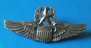 Ww2 Us Army Air Force Command Pilot Wings Pin Ns Meyer Ny 2” Wwii Award Badge