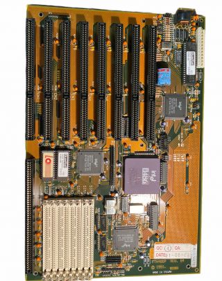 Vintage 1991 Motherboard Ftn486p Quadtel - Intel Cpu