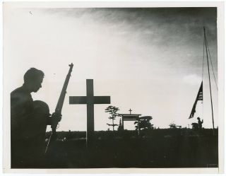 1945 World War Ii U.  S.  Marine Corps.  Press Photograph V - J Day Okinawa