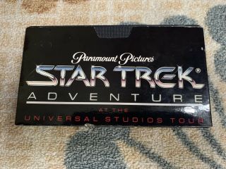 Star Trek Adventure Universal Studio Tour Vhs Videocassette Tape Vintage Rare