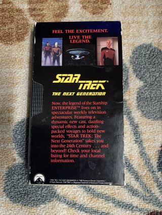Star Trek Adventure Universal Studio Tour VHS Videocassette Tape Vintage RARE 2