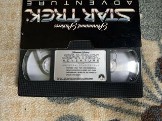 Star Trek Adventure Universal Studio Tour VHS Videocassette Tape Vintage RARE 3