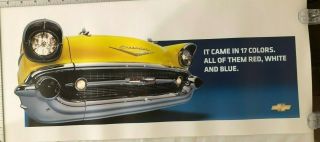 Poster Chevrolet Chevy It Came In 17 Colors.  All Of Them Red,  White And Blue