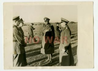 Wwii Photo German General Hans - Jürgen Von Arnim & Cramer Pow Captured