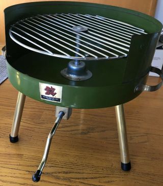 Vintage Camping Big Boy Table Top Barbecue Bbq Grill Model 2 - 14 Brazier