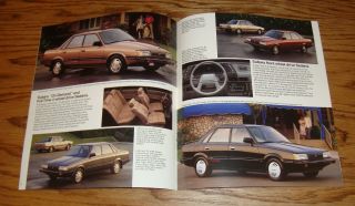 1987 Subaru Full Line Sales Brochure 87 Justy BRAT XT Coupe Sedan 2