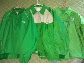 3 Vintage Pioneer Seed Corn Logo Jackets Coats Windbreaker 3xl & 4xlt &